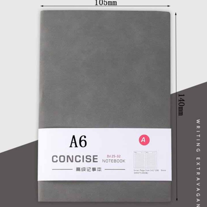 

Buku Catatan Jurnal Notebook Notes Cover Kulit PU Leather A6 Agenda