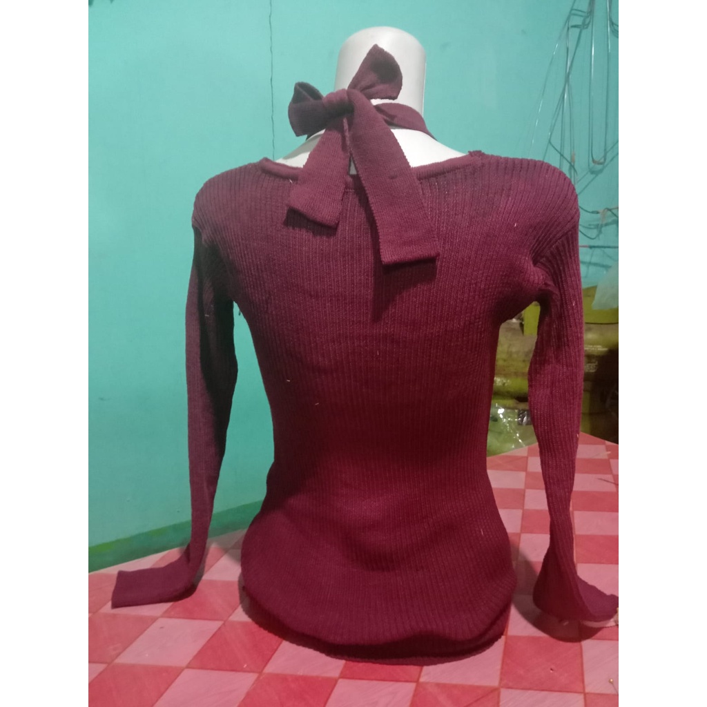 Vilia Rajut BLOUSE TALI kepang