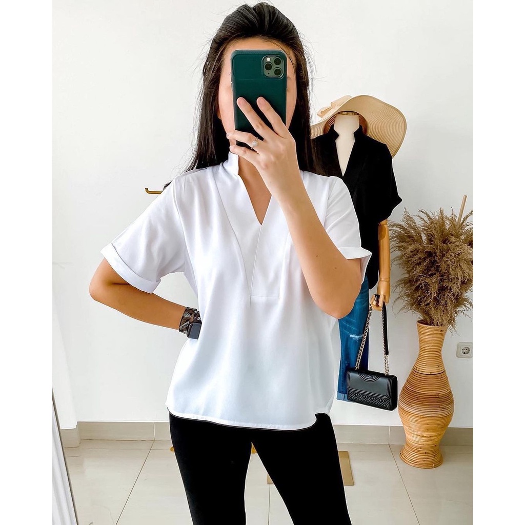 Double Lucky / Vee Top / Atasan Torino / Baju Atasan Wanita / Blouse-3