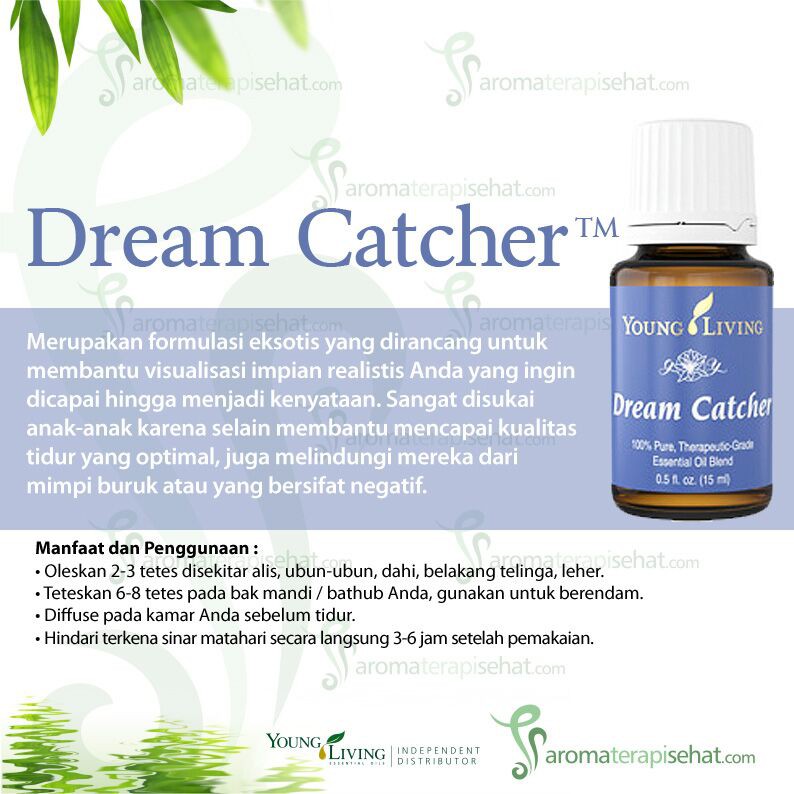 Dream Catcher Essential Oil Young Living Shopee Indonesia