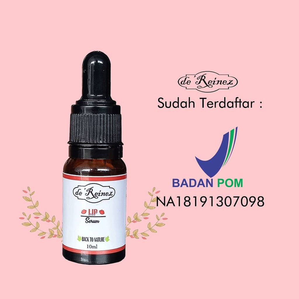 DE REINEZ PEMERAH BIBIR LIP SERUM PINK ALAMI BPOM 100% ORIGINAL