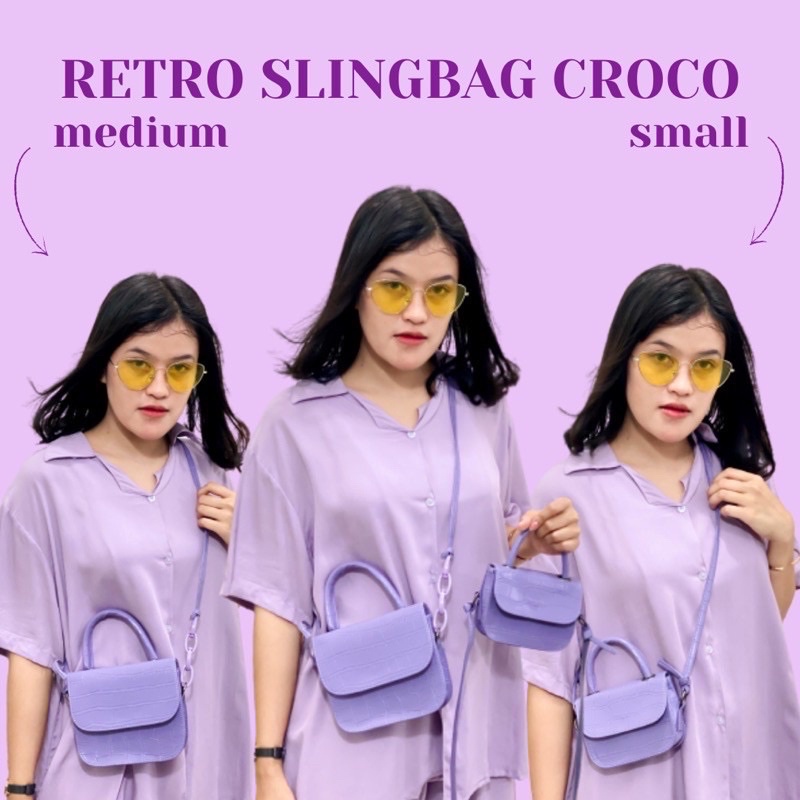 croco medium slingbag