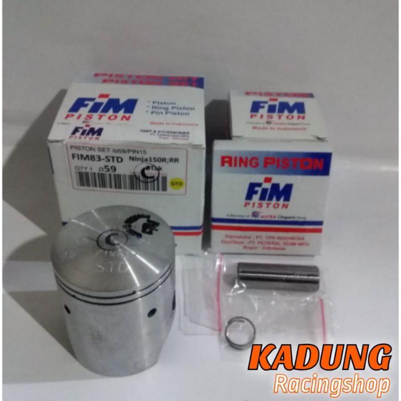 Piston kit fim ninja 150 R/RR os std kode C