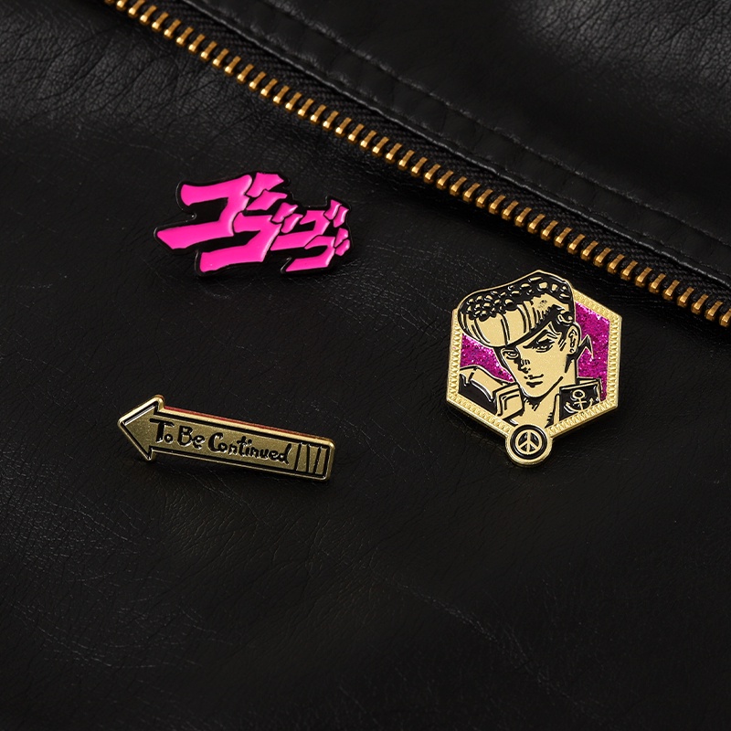 Bros Pin Enamel Desain Anime Surrounding Bizarre Adventure Brothers Untuk Tas Ransel Wanita