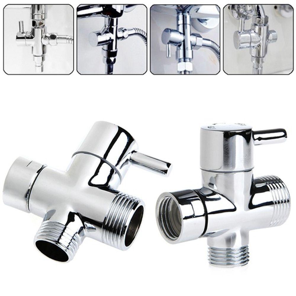 【 ELEGANT 】 Diverter Valve Chrome Pengganti Sprayer Kamar Mandi Toilet 3arah Bagian Ledeng