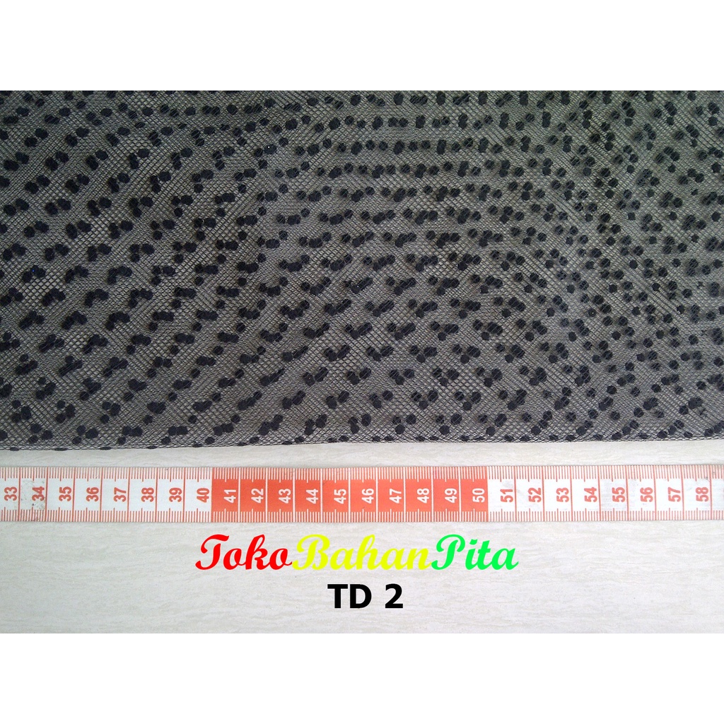 (1 POTONG) TILE POLKADOT HITAM TD 2 | Bahan Craft | TOKO BAHAN PITA