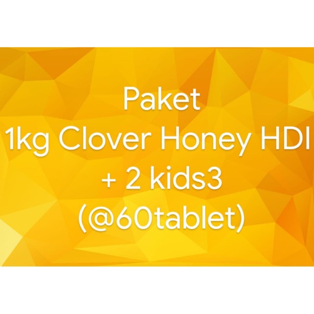 TERMURAH PAKET MADU HDI 1kg + 2 KIDS3 HDI ASLI ORI SEGEL NEW