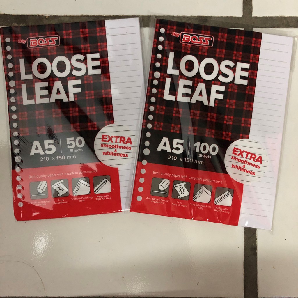 

BIG BOSS LOOSE LEAF A5-100 / isi binder