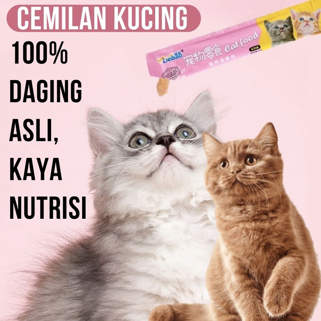 Cemilan Vitamin Kucing Basah Grunt 15g Vitamin bulu kucing Vitamin setarah Meo Snack Kucing Cat Food FEFARM