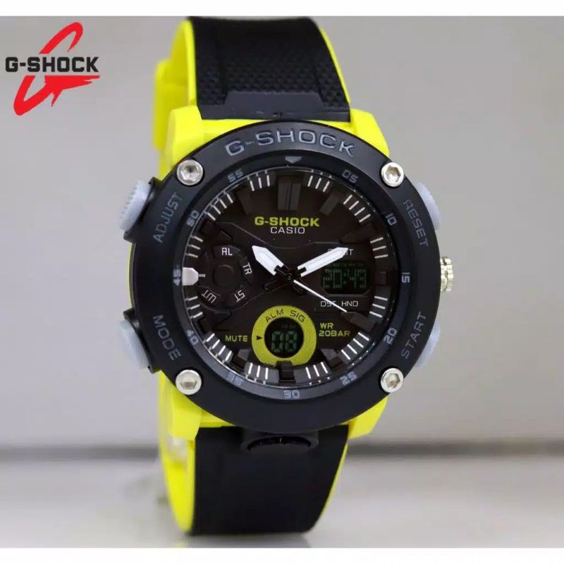 Jam Tangan Free Box Casio Gshock GA 2000 1A9 / CASIO GSHOCK / Gshock Termurah