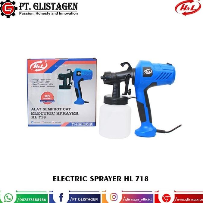 Spray Gun Elektrik HnL HL 718 Mesin Semprot CAT Spraygun Electric 718