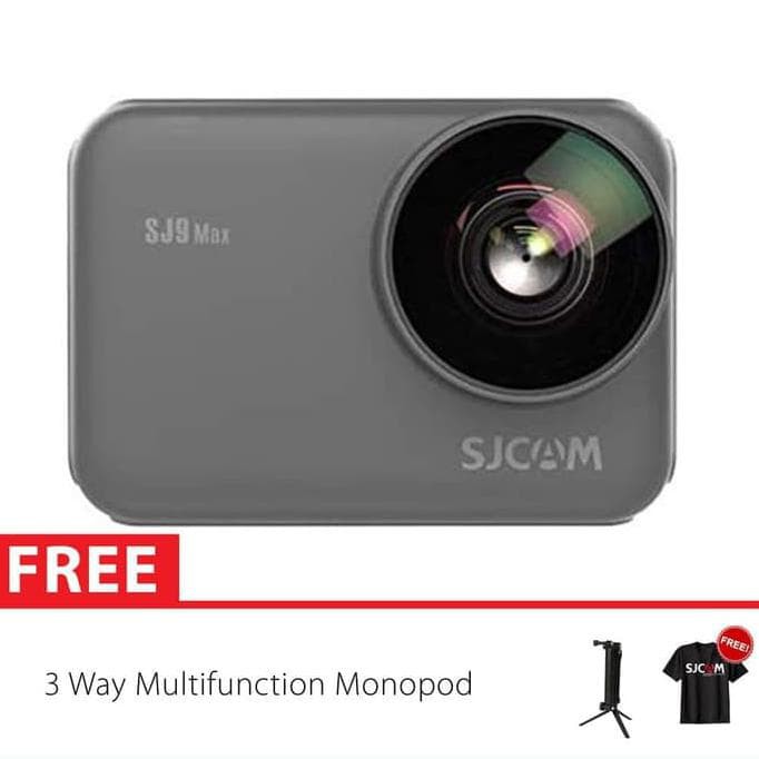 SJCAM SJ9 Max 4K 30fps GYRO EIS Action Kamera 3 Way Monopod