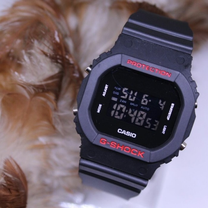 Jam tangan G Shock GLS 5600 Digital List Merah