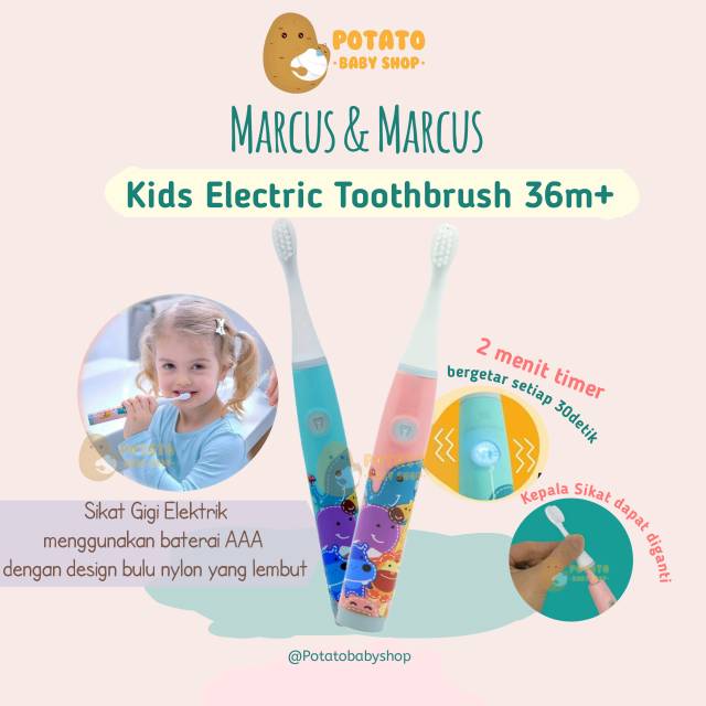 Marcus &amp; Marcus Kids Electric Toothbrush / sikat gigi elektrik