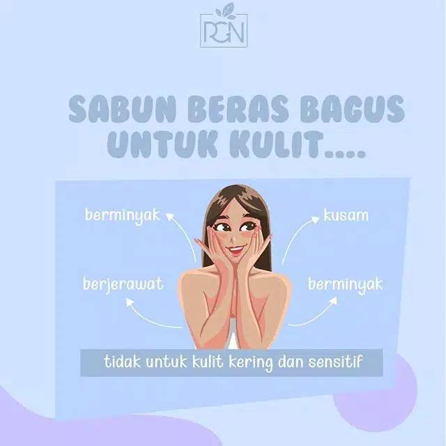 SABUN BERAS RGN ISI 12 PCS (FREE GIFT)/ SABUN RGN/ SABUN BERAS