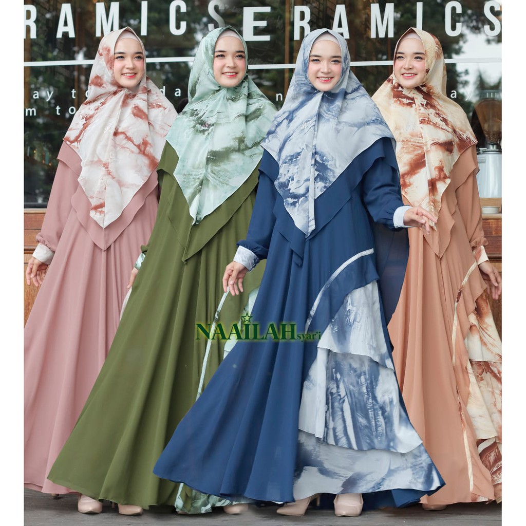 CAMILLA SYARI SET KHIMAR GAMIS NAAILAH SYARI