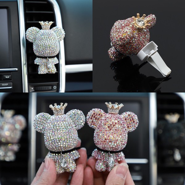 BEARBRICK FULL BLING SERIES Parfum Parfume Pewangi Pengharum Mobil JEPIT AC Excecutive Pastel