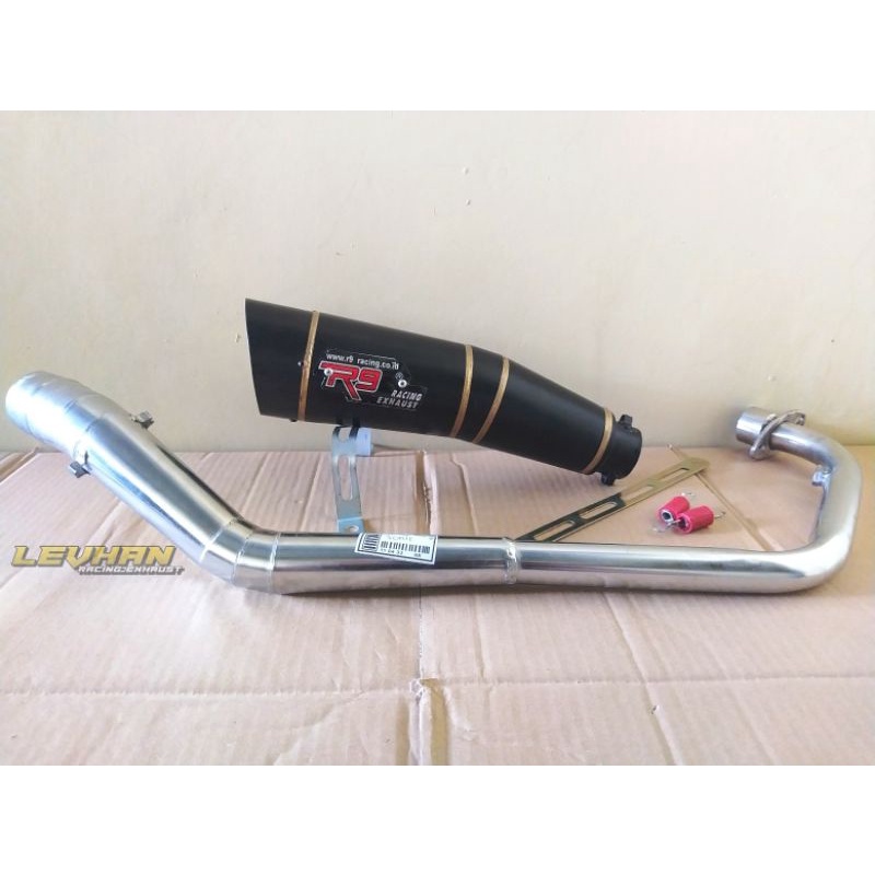 Knalpot Racing R9 Hitam honda Sonic 150R Sonic 150