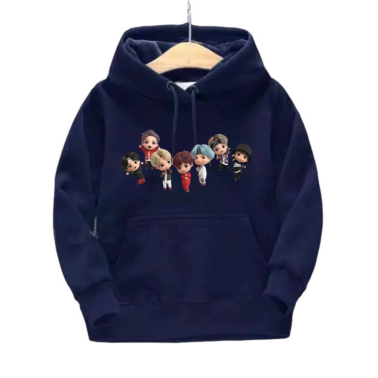 Sweater Anak Squad Hoodie Anak Fleece Umur 2 - 6 Tahun