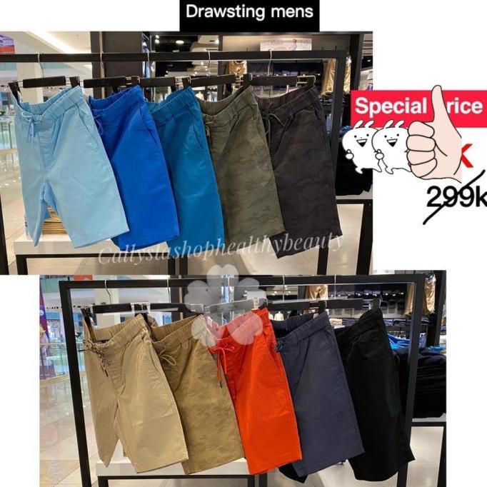 Ready Stock Original Giordano Celana Pendek Pria Navy New Sale - S