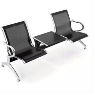 Jual Waiting Chair Kursi Tunggu Meja 2 Seat Dudukan Sandaran Stainless