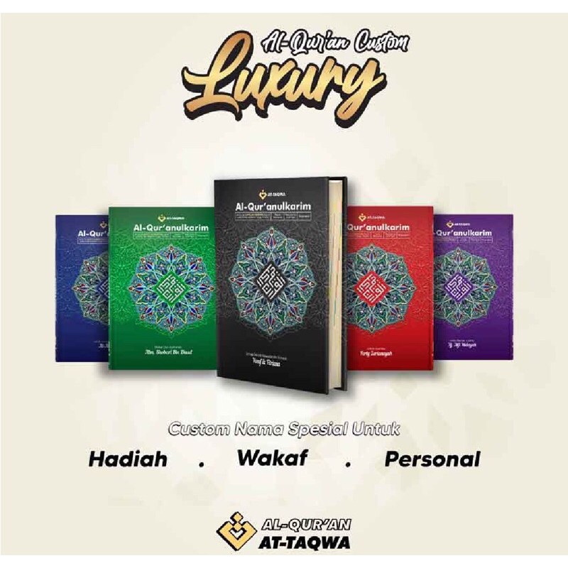 AlQuran A4 ATTAQWA REGULER Custom Nama Terjemah Perkata