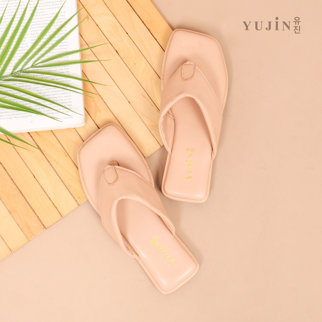 YUJIN Sandal Teplek Wanita Hana Korean Fashion Style