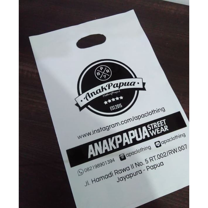 

Tas OLSHOP Tas Plastik Tas Plong Plastic Bag Tas Sablon Tas Distro Tas Butik