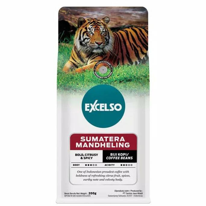 

Kopi- Kopi excelso sumatera mandheling Biji 200 GR -Biji-Kopi.