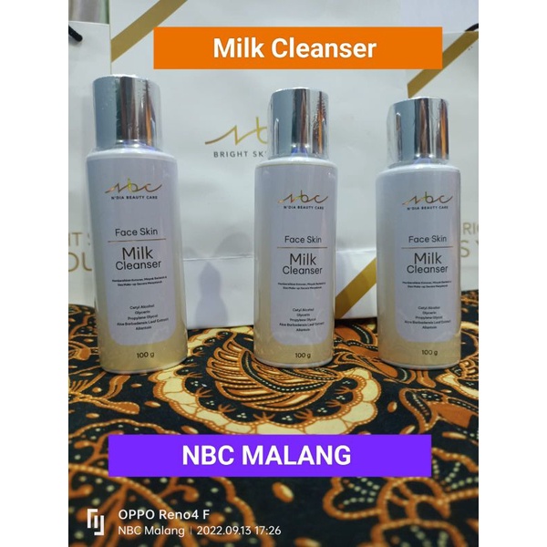 Milk Cleanser/Pembersih wajah/ Ndia Beauty care/ NBC Malang