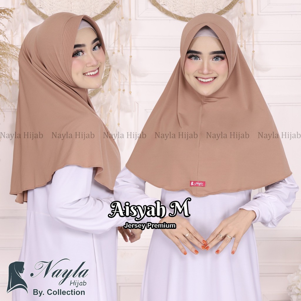 HIJAB BERGO JERSEY PREMIUM JILBAB INSTAN BERGO AISYAH M KERUDUNG BERGO POLOS TERBARU