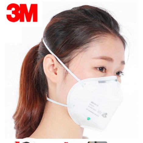 Masker ANTI POLUSI UDARA 3M 9001 Asap Virus PM 2.5 Debu KN90 Mirip N95