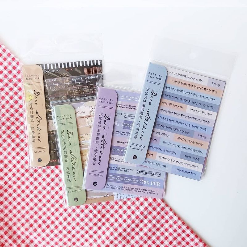 

GOOD LUCK DECO STICKERS