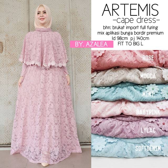 Artemis cape dress