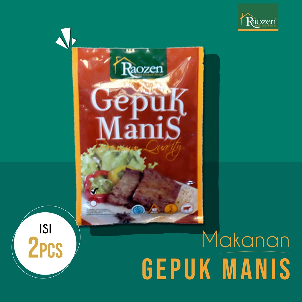 

Raozen Gepuk Manis Daging Sapi - Masakan Gepuk Sapi Siap Saji Bumbu Rempah Kualitas Premium 120gr