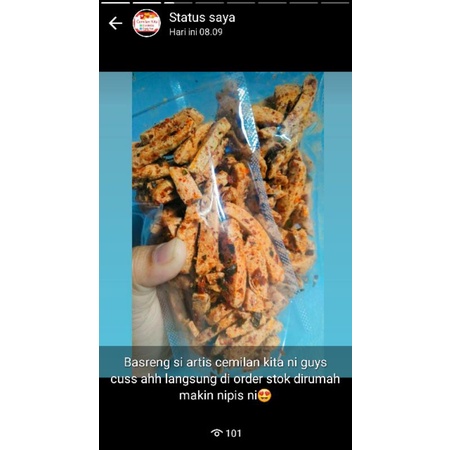 

Basreng terendul, gurih, renyah dan pedas