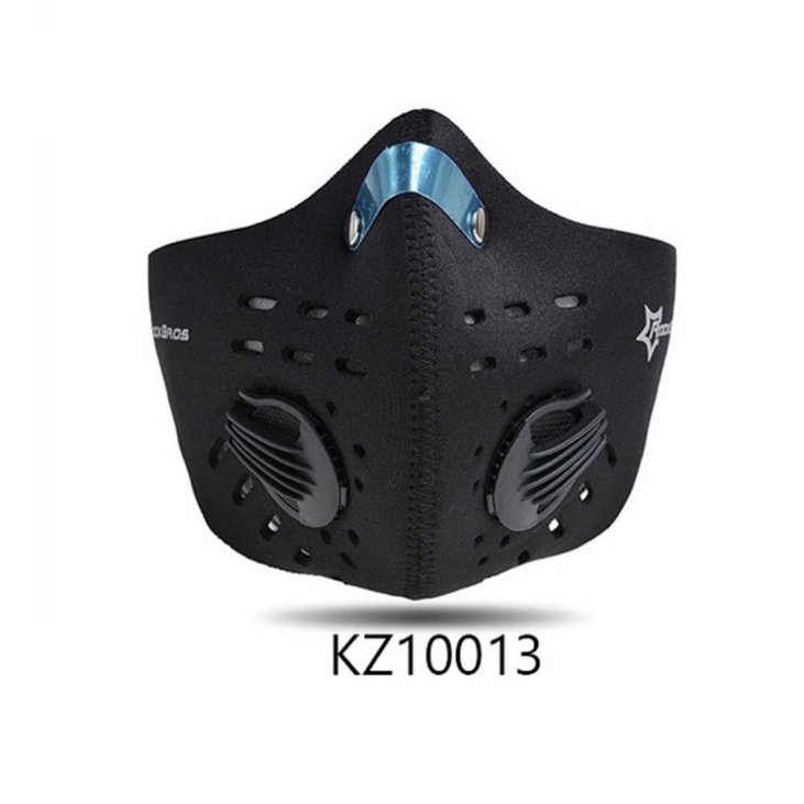 ROCKBROS KZ10013 KZ10013BK Masker Reuseable Face Mask 2 Valve Cycling Sports Bike - SKU 5.005.0090