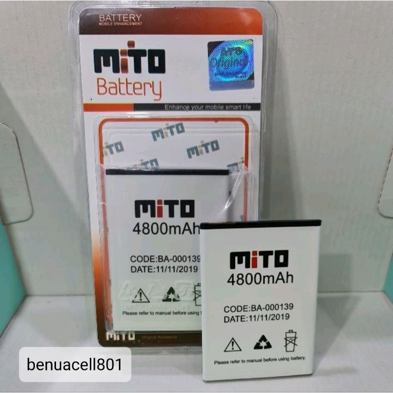 battery baterai baterei batrai MiTO 139 BA-000139