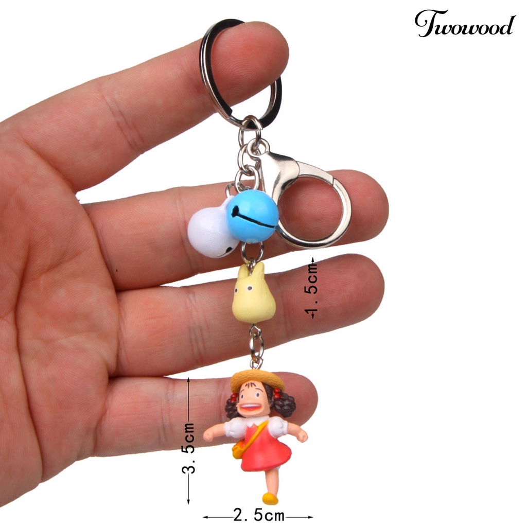 Twowood Gantungan Kunci Motif Kartun My Neighbor Totoro Ukuran Kecil