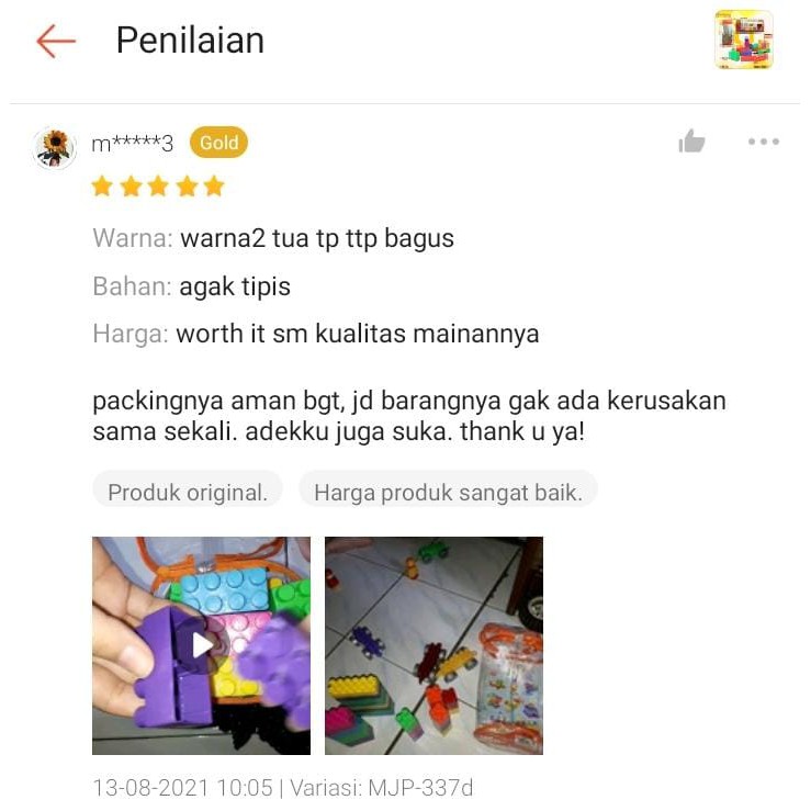 MURAH 337D 8265 / 8228 Backpack Tas Blok BLock Balok Bricks Tumpuk Building Set Mainan Anak COLONY