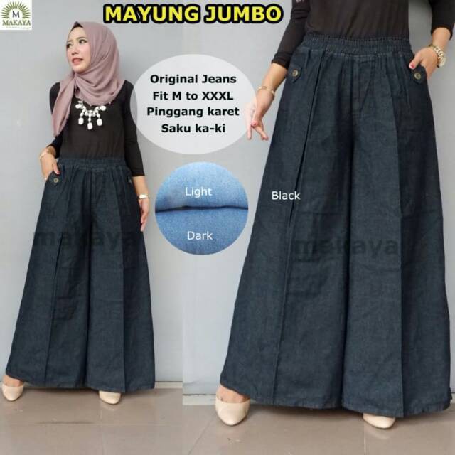 KULOT JEANS MAYUNG JUMBO BY MAKAYA JUMBO BIG SIZE XXXL BY DENORA TOP SELLER