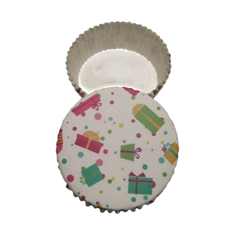 cup roti laminasi bulat 8 cm isi 200 ( kado )