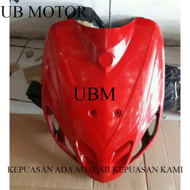 Tameng depan mio sporty merah cabe