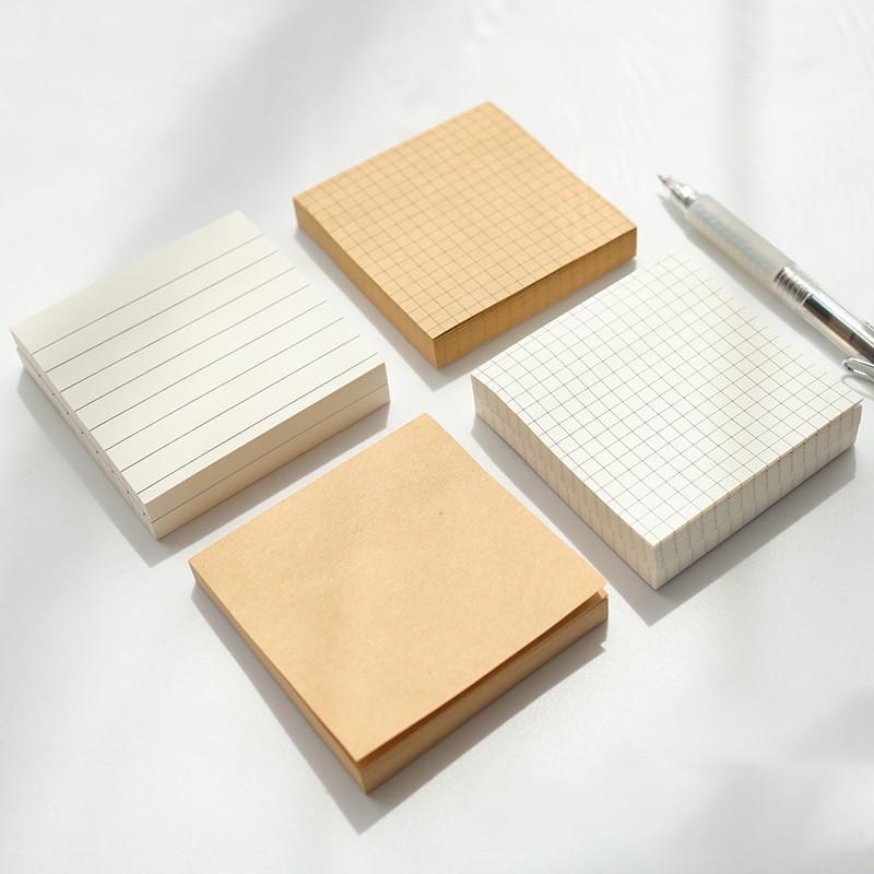 

[SCRIBBLE_ID] 80 Lembar SIMPLE Memo Pad Sticky Notes BuJo Plain Paper Notebook Mini Lucu Buku N0006