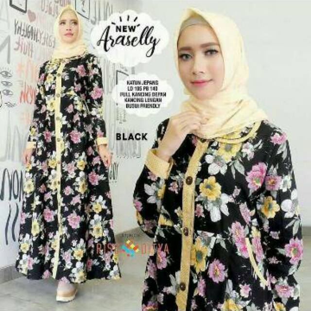 GAMIS SYARI ANNAJAH CAPUCCINO 900GR 110 140 ALLSIZE GAMIS SYARI BUSUI CADAR CREPE HQ POLOS MURAH I.