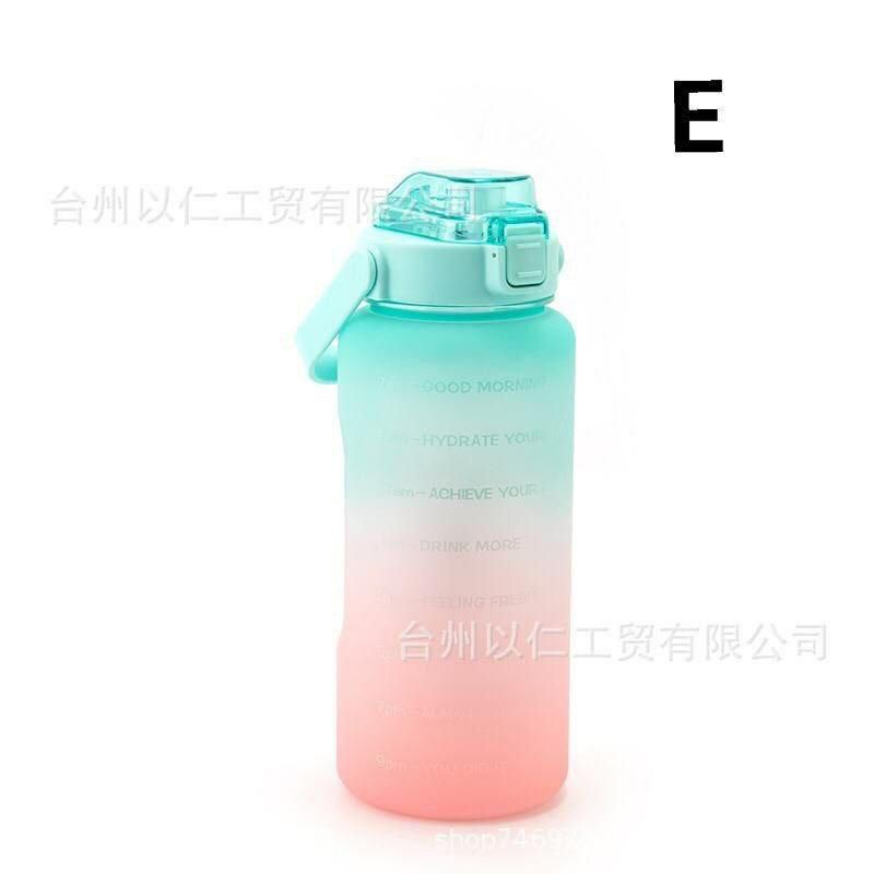 [BPA FREE] BOTOL MINUM MOTIVATIONAL 2 LITER VIRAL MOTIVASI ARTIS PELANGI IMPORT MURAH TRITAN ECOZON