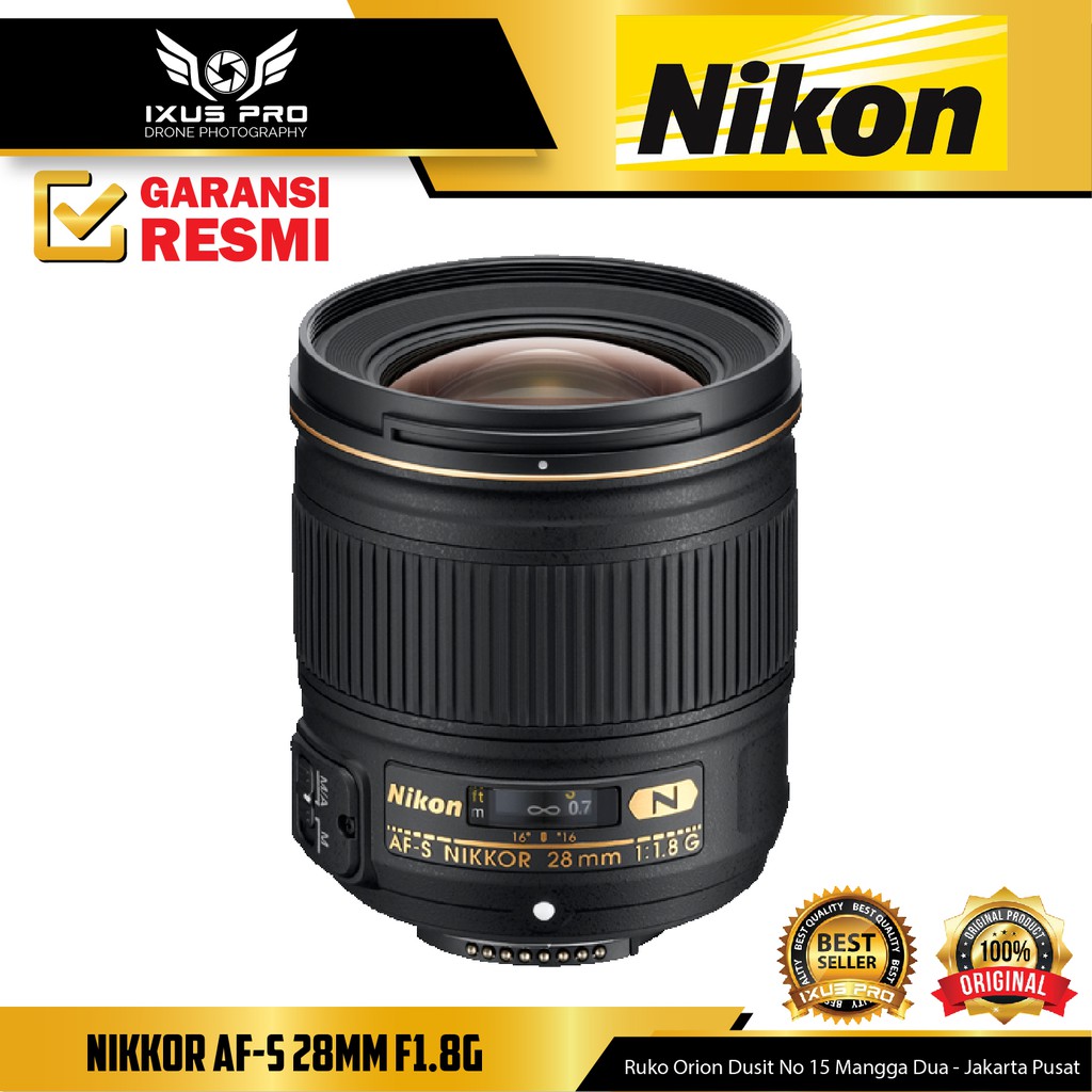 Nikkor AF-S 28mm f1.8G - Lensa Nikon 28mm F1.8G