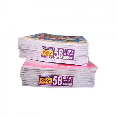 

Buku Tulis Kiky 58 Lembar (Pak 10 Buku) 100
