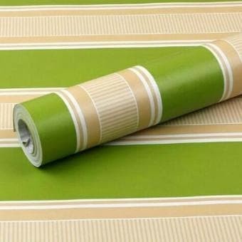 Wallpaper Stiker Dinding Motif Salur Hijau 168 Walpaper dinding