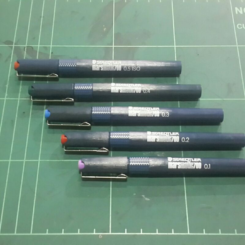 rapido pen staedtler marsmatic 0.1 0.2 0.3 0.4 dan 0.5